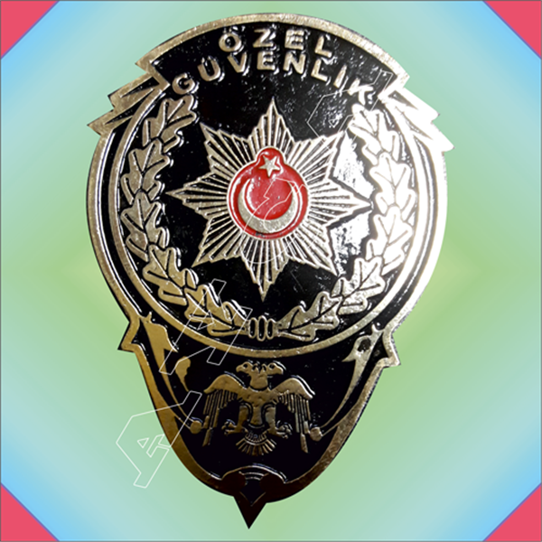 ÖZEL GÜVENLİK (SARI KAPLAMA) DÖKÜM CÜZDAN ROZETİ CÜZDANSIZ
