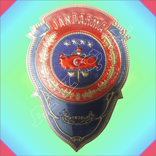 JANDARMA (YENİ) ÖZEL PLASTİK BASKI KABARTMA CÜZDAN ROZETİ CÜZDANSIZ