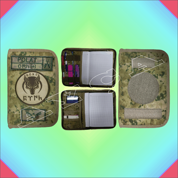 DENİZ KUVVETLERİ KAMUFLAJ AJANDA DEFTER KABI KAMUFLAJ ORGANİZER KALEMLİK