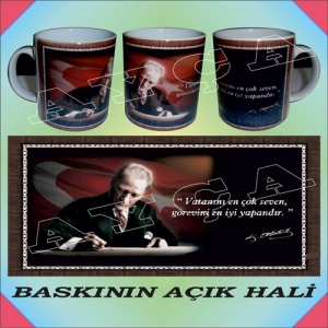 ATATÜRK BASKILI KUPA BARDAK